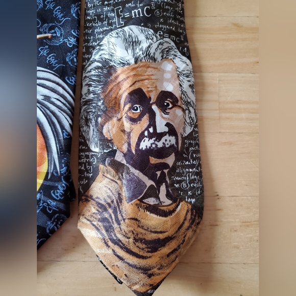 ALBERT EINSTEIN Lot of 3 Mens Ties - Picture 7 of 10